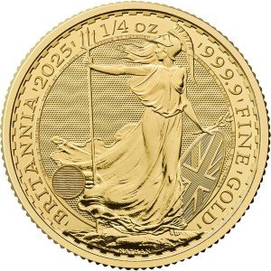 2025 Gold Britannia £25 1/4 oz Coin