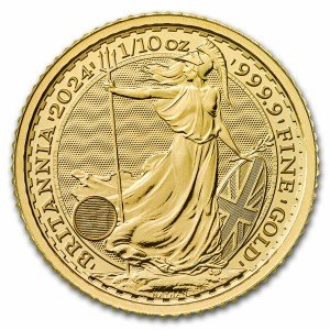 2024 1/10 oz Gold Britannia Coin - King Charles III