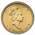 1999 Canada 1/20 Oz Gold Maple Leaf Coin