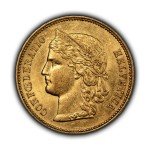 1896-B Switzerland Swiss 20 Francs Gold Coin