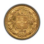 1896-B Switzerland Swiss 20 Francs Gold Coin