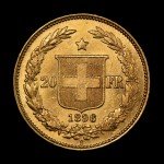 1896-B Switzerland Swiss 20 Francs Gold Coin