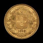 1896-B Switzerland Swiss 20 Francs Gold Coin
