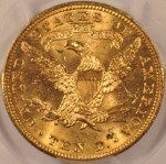 1907 $10 Gold Liberty Eagle Coin MS63