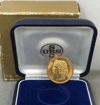 1886 Swiss Gold 20 Francs with UBS Box