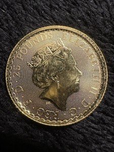 2021 1/4 oz Gold Britannia Coin in Capsule