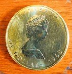 1983 $50 Canadian Maple Leaf Gold Coin 1 oz