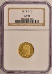 1825 $2.50 Capped Head Gold Coin NGC XF45