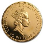 1987 Great Britain 1/2 oz Gold Britannia Coin