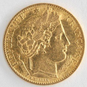 French Republic 10 Francs Gold Coin - Random Year