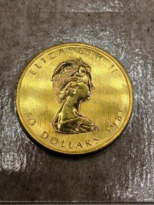 1985 $50 Gold Canadian Maple Leaf Coin 1 oz