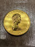 1985 $50 Gold Canadian Maple Leaf Coin 1 oz