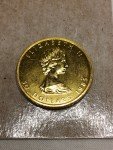 1985 $50 Gold Canadian Maple Leaf Coin 1 oz