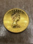 1985 $50 Gold Canadian Maple Leaf Coin 1 oz