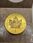 1985 $50 Gold Canadian Maple Leaf Coin 1 oz