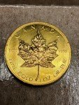 1985 $50 Gold Canadian Maple Leaf Coin 1 oz