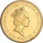 Gold Britannia £100 Coin - 1 oz - Random Date