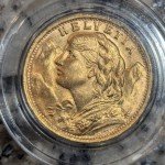 Swiss 20 Franc Gold Coin - .1867 oz AGW