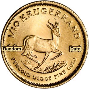 South Africa Gold Krugerrand 1/10 oz Coin