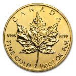 APMEX 2014 1/10 oz Canadian Gold Maple Leaf