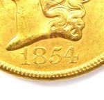 1854 Liberty Gold Double Eagle $20 Coin