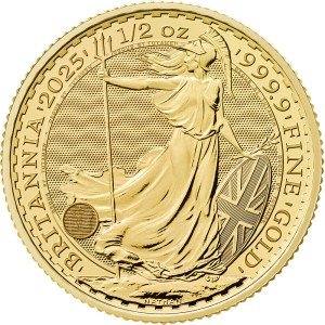 2025 Great Britain Gold Britannia Coin 1/2 oz
