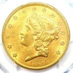 1854 Liberty Gold Double Eagle $20 Coin