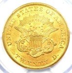1854 Liberty Gold Double Eagle $20 Coin