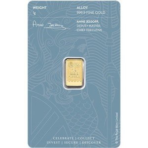 1 Gram British Gold Britannia Coin Bar