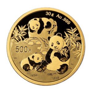 2025 Gold Chinese Panda Coin 500 Yuan .999 30g