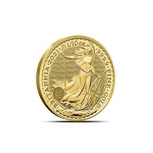 2021 British Gold Britannia Coin 1/10 oz