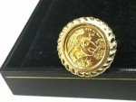 14K Gold Plated Chinese Panda Bear Coin Ring