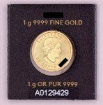 1 Gram Gold Maple Leaf Coin - Random Year