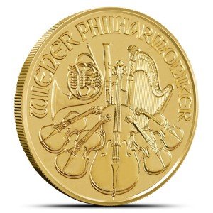Austrian 1/10 oz Gold Philharmonic Coin