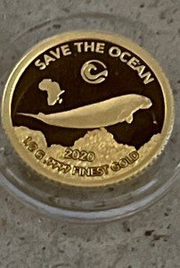2020 Cameroon 1/2g Gold Coin - Save the Ocean