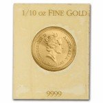 1987 Australia 1/10 oz Gold Kangaroo Coin
