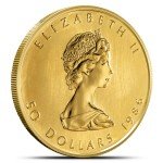 1986 Canadian Gold Maple Leaf Coin 1 oz