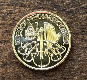 2021 1/10 oz Austrian Philharmonic Gold Coin