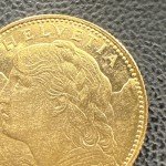 1914 Swiss Confederation Helvetia 10 Francs Gold Coin