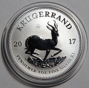 2017 South Africa 1 oz Silver Krugerrand Coin