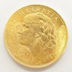 1913 Switzerland Confederation Helvetia 10 Franc Gold Coin