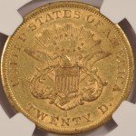 1856-S $20 Liberty Gold Double Eagle Coin