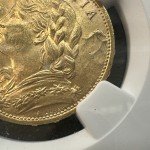 1914 Swiss 20 Francs Gold Coin NGC MS64
