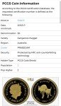 2003 $5 Australian Gold Proof Kangaroo Coin