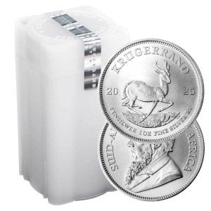 2025 South Africa Silver Krugerrand Roll of 25