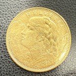 1915 B Swiss 10 Franc Helvetia Gold Coin