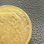 1915 B Swiss 10 Franc Helvetia Gold Coin