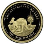 2004 $5 Aussie Gold Proof Kangaroo Coin - Rare