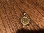 1935 Swiss 20 Franc Helvetia Gold Coin Pendant