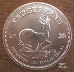2020 South African Krugerrand 1 oz Silver Rolls